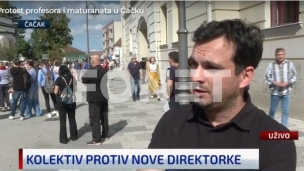 Protest profesora u Čačku